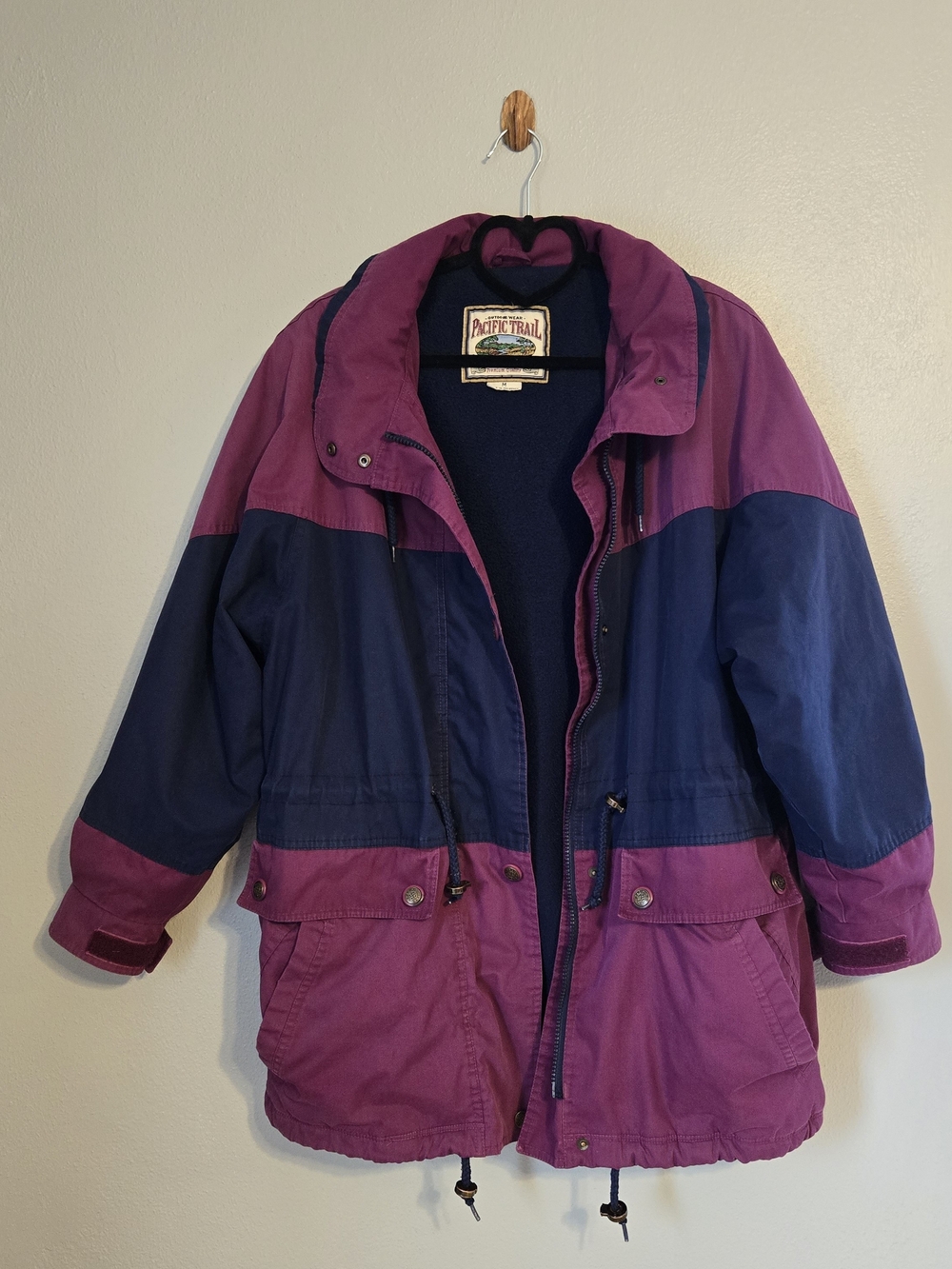 Vintage 90s Pacific Trail Colorblock Heavyweight Winter Parka Jacket